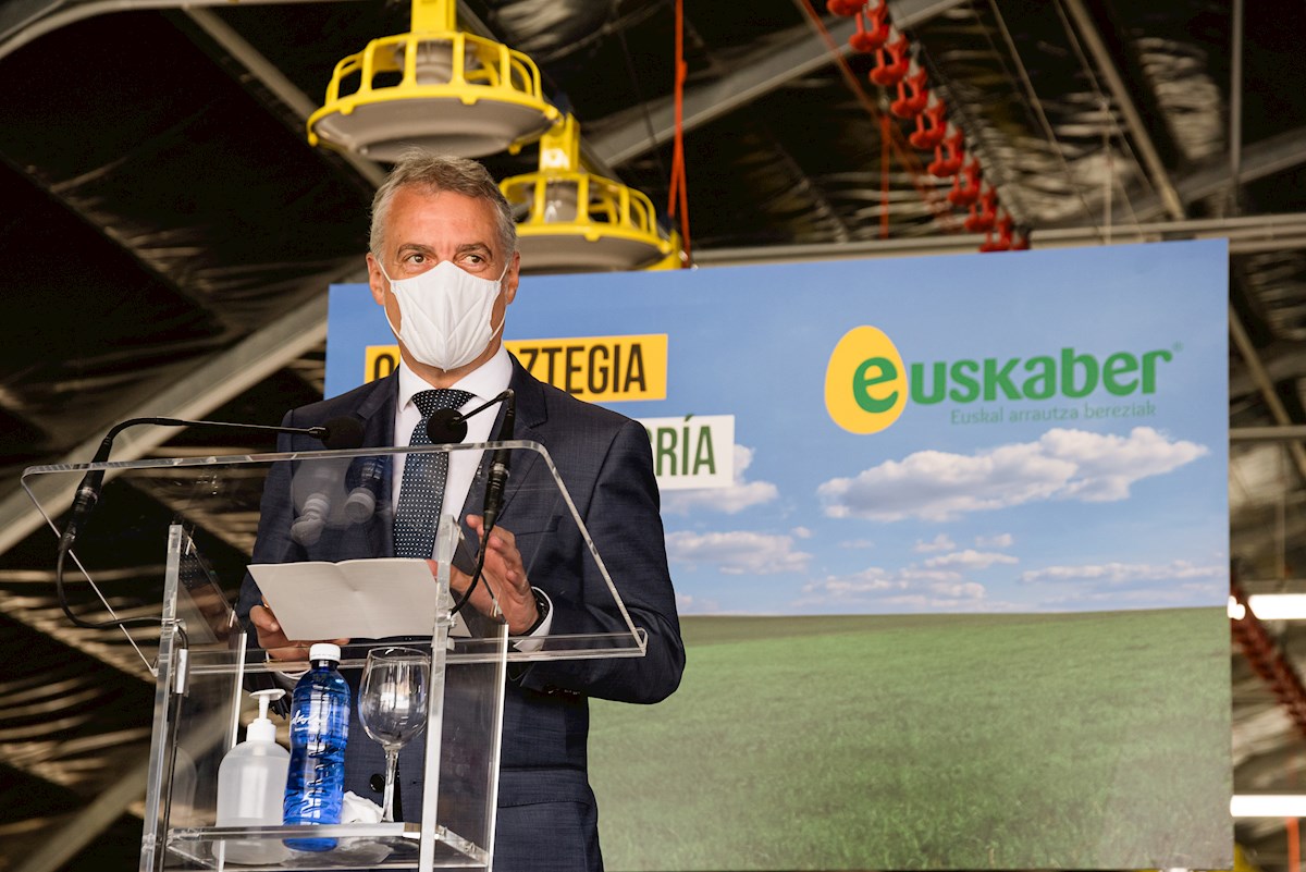 El lehendakari, Iñigo Urkullu, en una rueda de prensa. Foto: EFE/Jon Rodríguez Bilbao