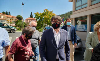 El expresidente Carles Puigdemont, en un acto político en Francia / Julio Díaz (JxCat)