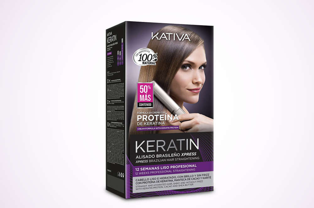 Kit para alisado brasileño de Kativa a la venta en Amazon