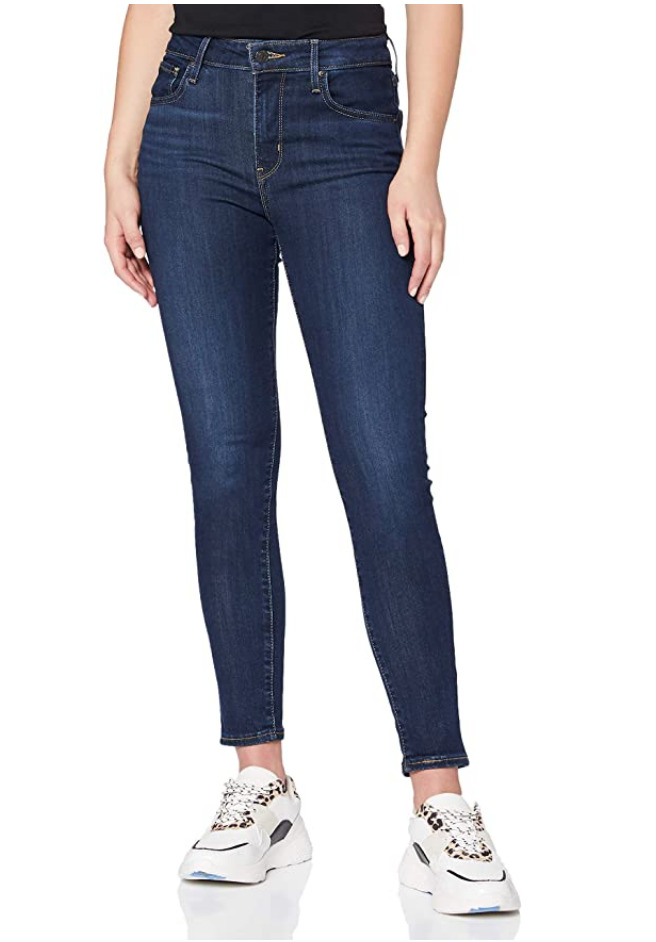  Levi's Jeans ajustados de tiro alto 721 para mujer, True Grit :  Ropa, Zapatos y Joyería