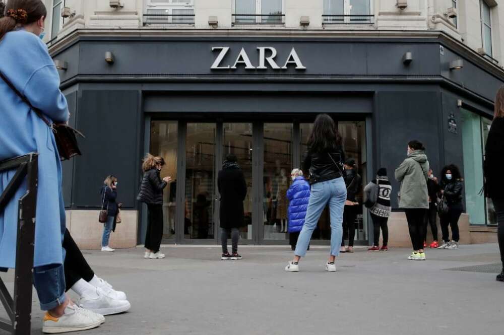 Fachada exterior de una tienda de Zara