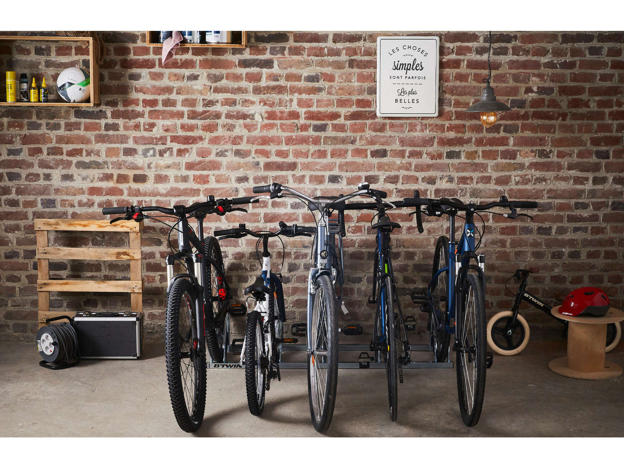 Caballete Garage 1 Bici Atornillado Pared,Suelo Bike Parking New