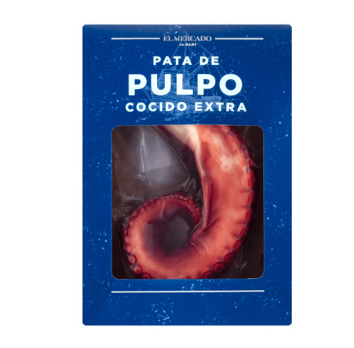 La Pata de pulpo cocida extra de Aldi llega con un 20 por ciento de descuento