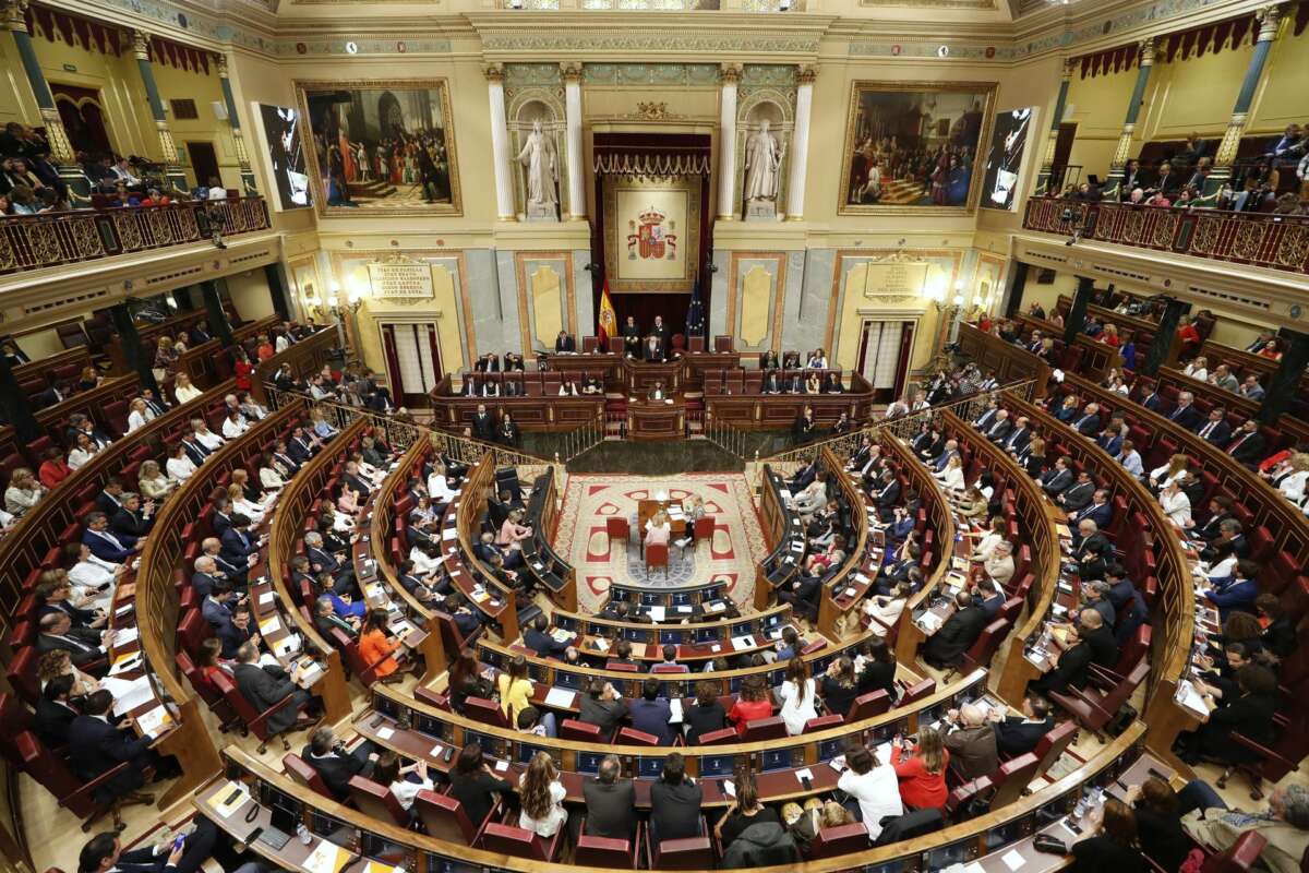 Vistas del hemiciclo en el Congreso/ EFE