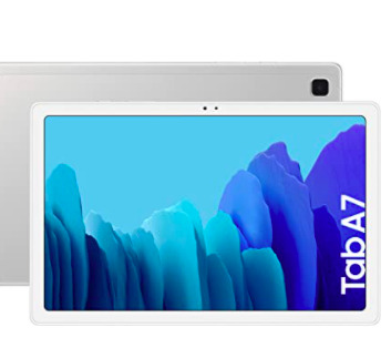 SAMSUNG Galaxy Tab A 7 en su versión de color plata y con 64 GB de memoria