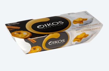 Yogur griego con manzana y canela Oikos de Danone