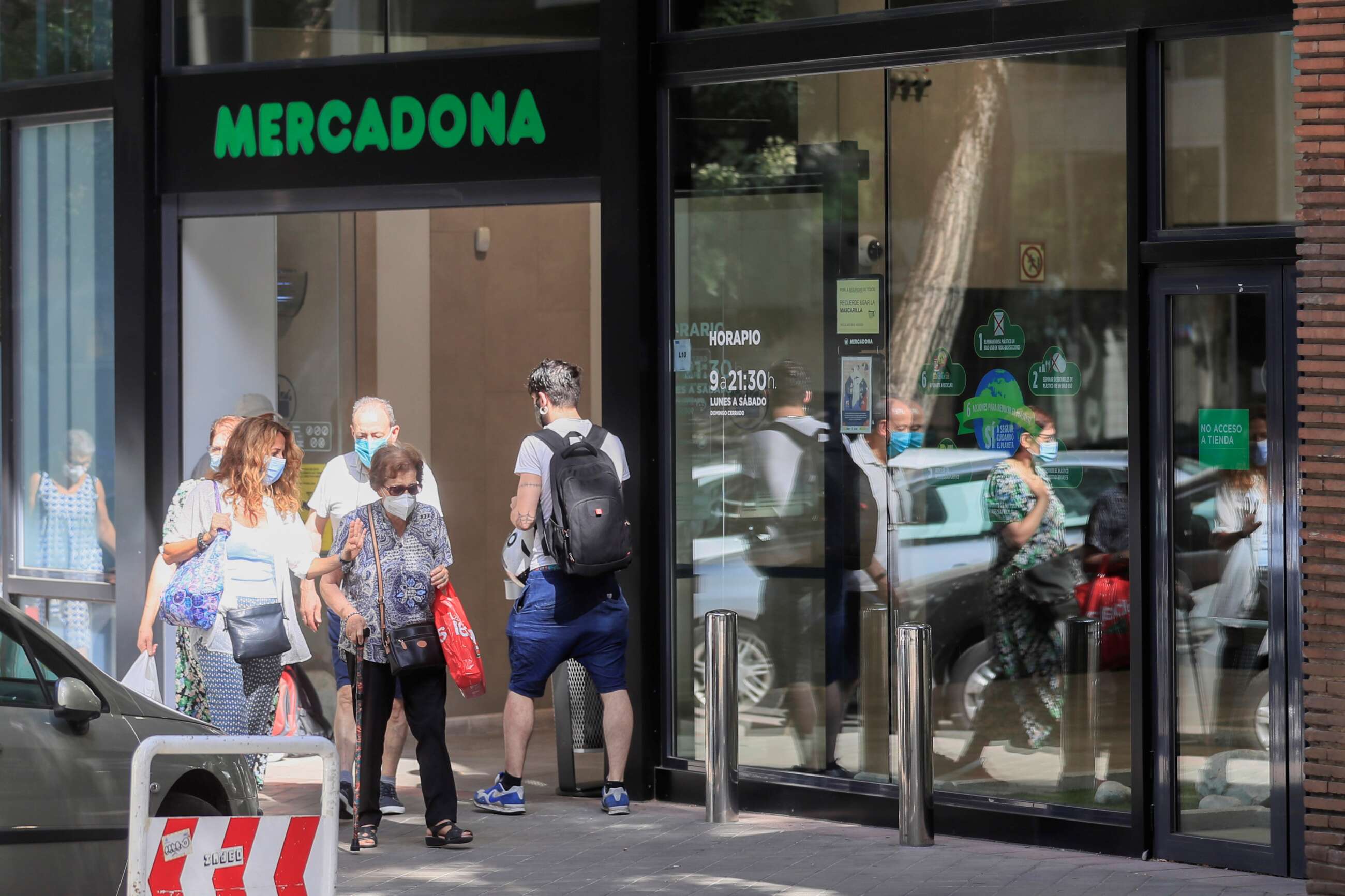 Parte exterior de un establecimiento de Mercadona