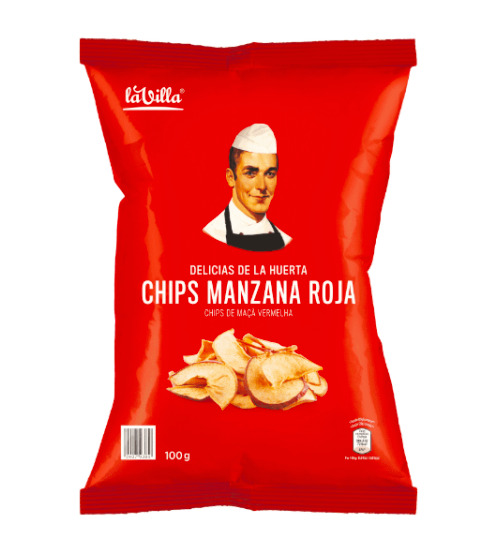 Las Chips de manzana roja de Las Delicias de la Huerta que venden en Aldi