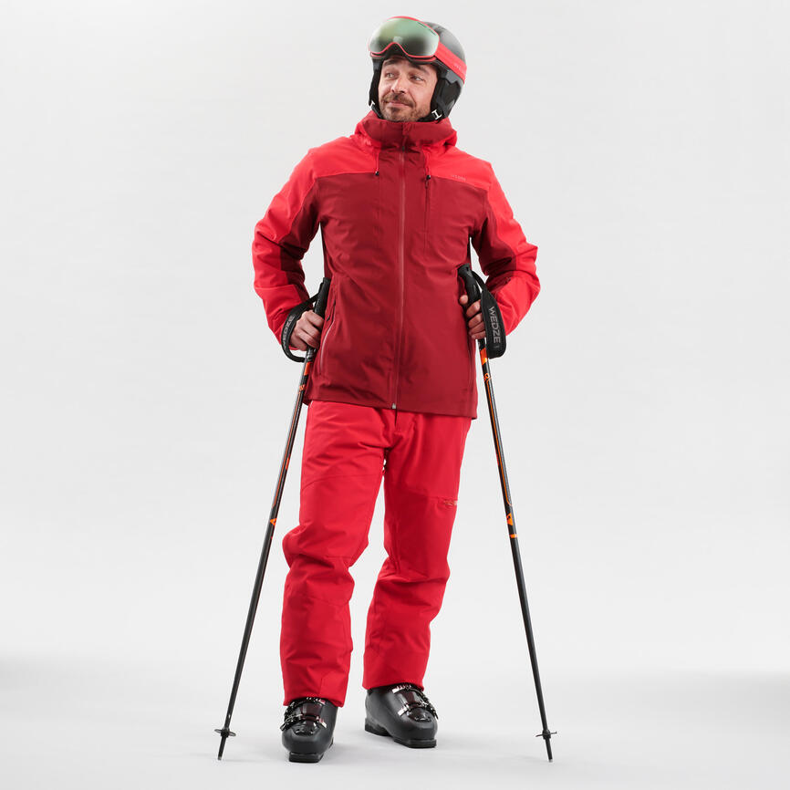 Chaqueta de esquí y nieve impermeable Hombre Wedze SKI-P JKT 500