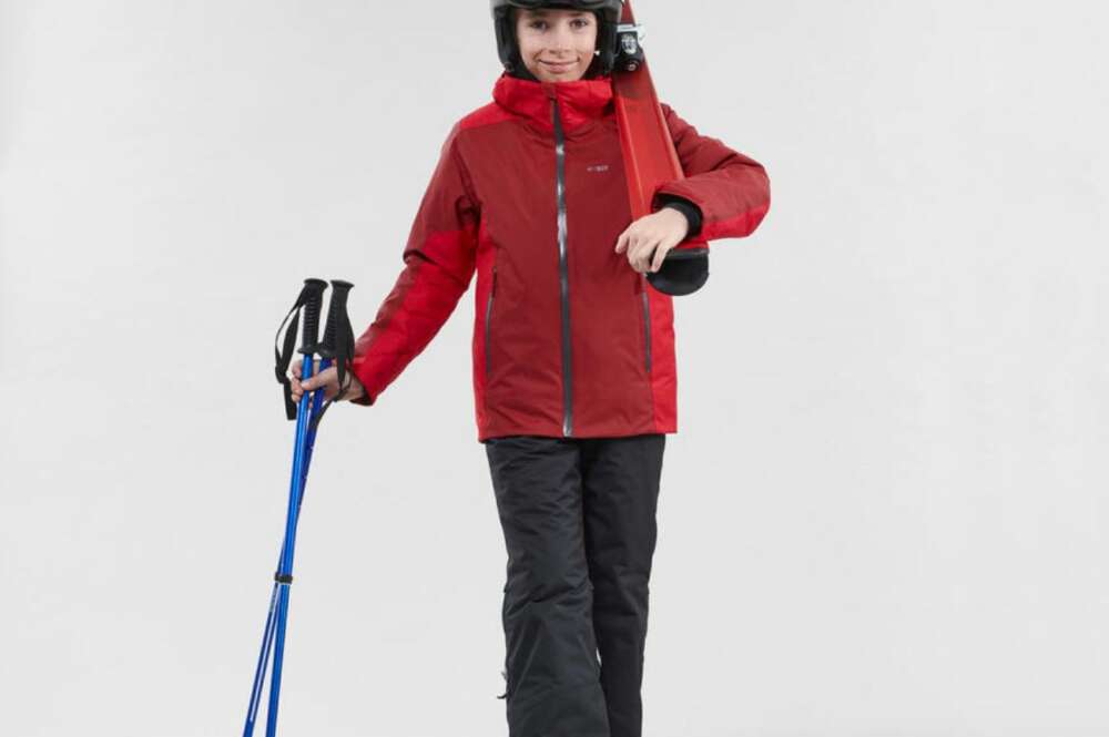 Chaqueta de esquí y nieve impermeable Niños Wedze Skip-P 100