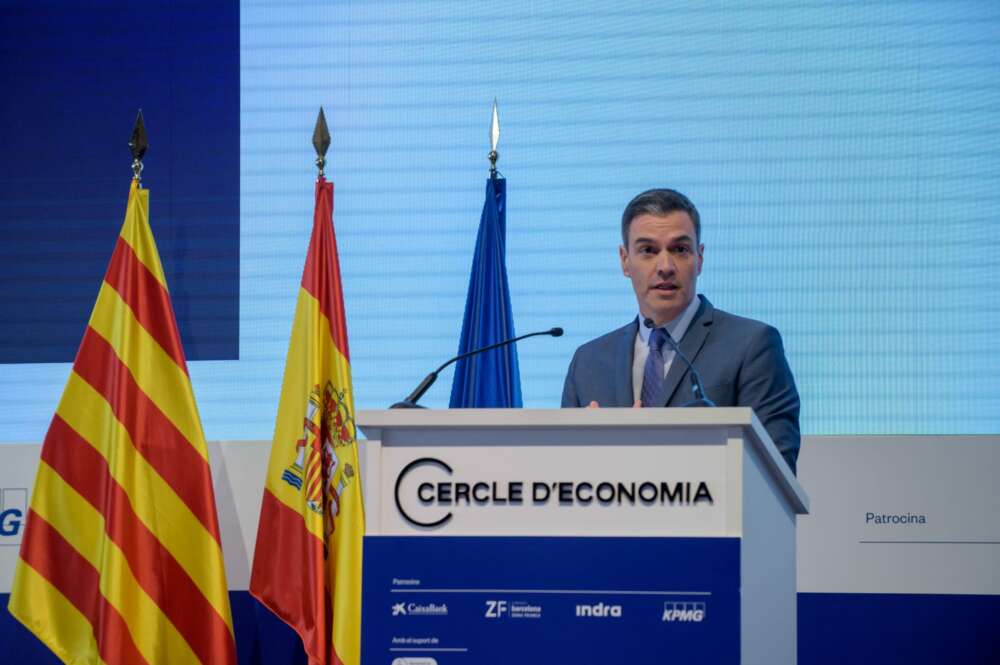 Pedro Sánchez en la clausura de la reunión del Cercle de 2022. Imagen: Cercle d'Economia