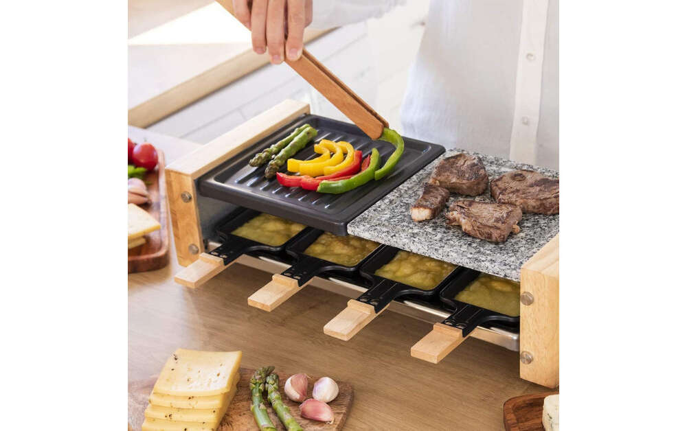 Raclette mixta party grill 8 personas-1400 w