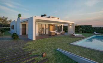 Chalet independiente en Urbanización Golf Guadiana, Badajoz por 415.000 euros./ Idealista