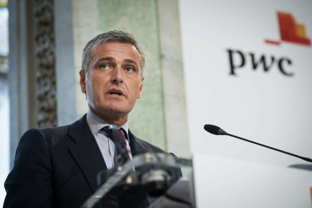 GRA010 MADRID, 29/05/2017.- El presidente de PwC, Gonzalo Sánchez, durante su intervención hoy en Madrid en una jornada dedicada al "Paquete de energía limpia para todos los europeos". EFE/Luca Piergiovanni