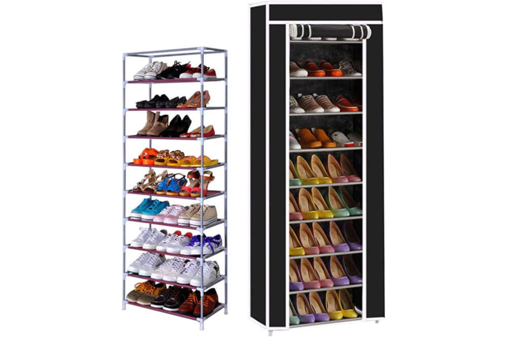 Zapatero sin cubierta, estantes Organizadores de zapatos de 3 a 6