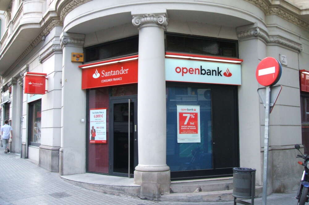 Una sede de Openbank en Barcelona.