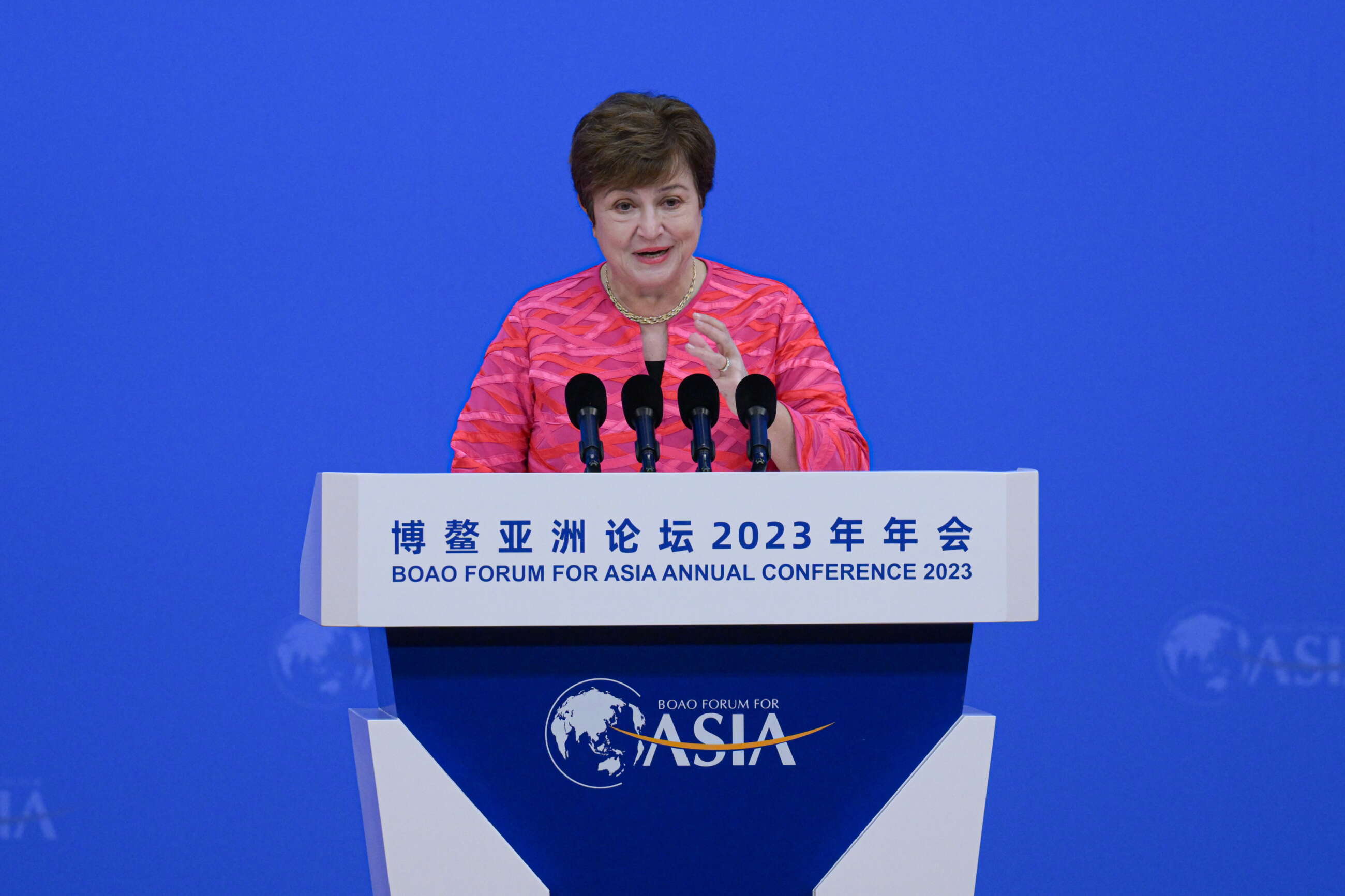 La presidenta del FMI, Kristalina Georgieva. EFE/EPA/XINHUA / PU XIAOXU