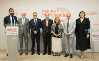 La presidenta de la Airef, Cristina Herrero, en el centro de la imagen. FUNDACIÓN MAPFRE