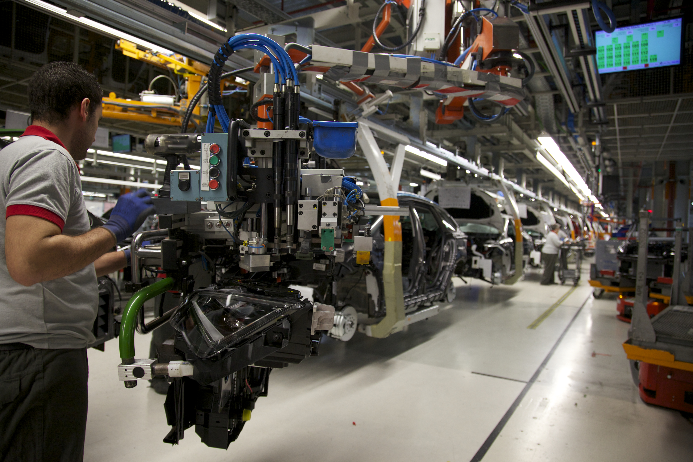 Un coche de la fábrica de Ford en Martorell