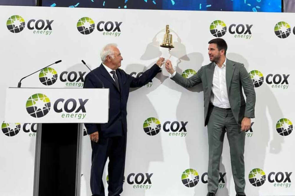 Cox Energy arranca su cotización en Bolsa con una subida del 18,4%