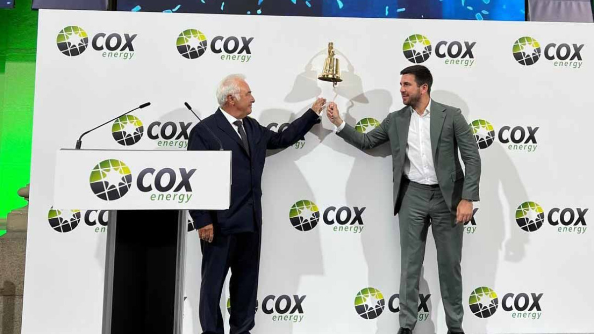 Cox Energy arranca su cotización en Bolsa con una subida del 18,4%