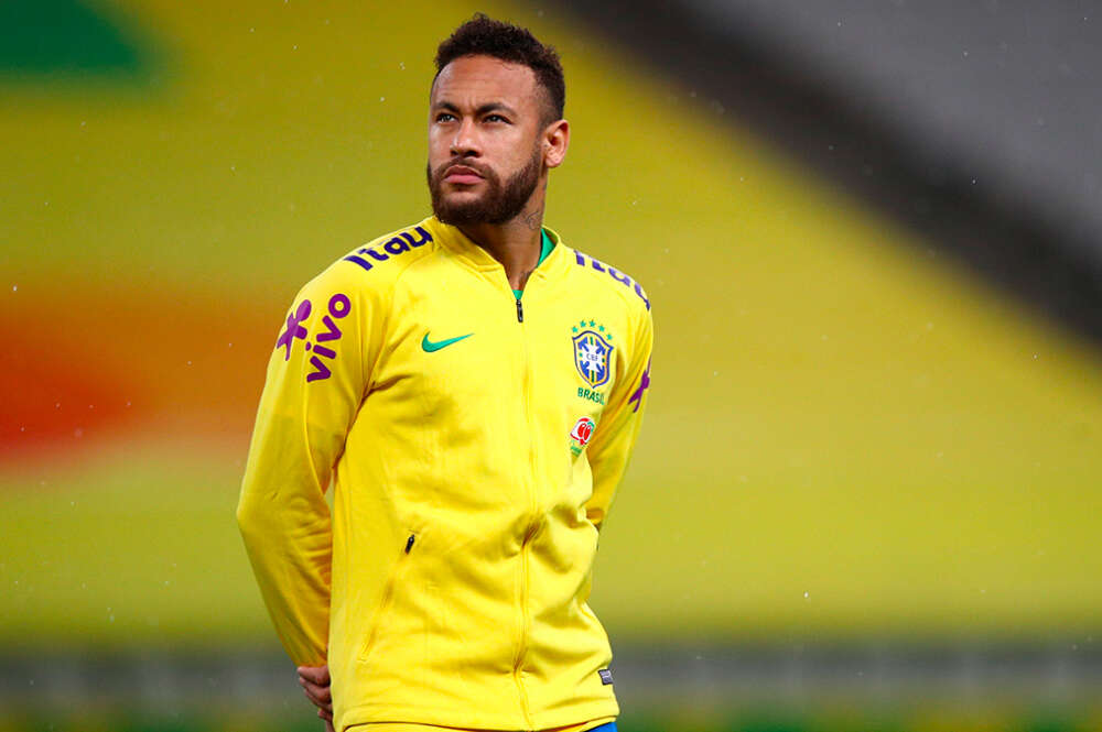 Neymar, jugador de la Selección de Brasil