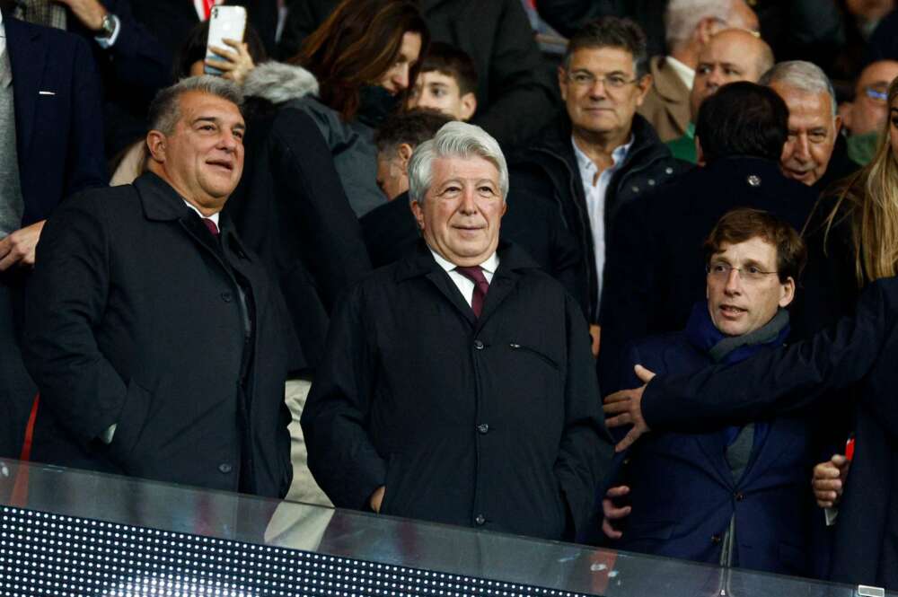 Joan Laporta y Enrique Cerezo, presidentes de fútbol