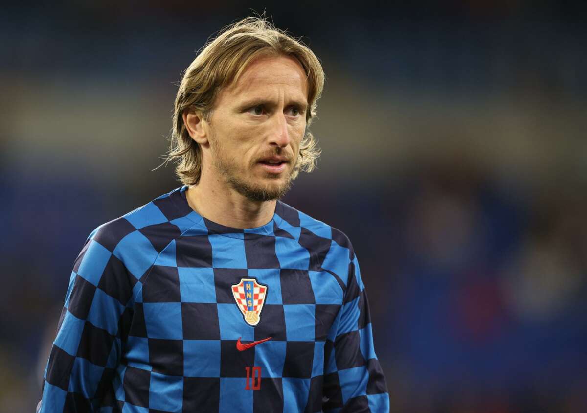 Luika Modric con la Selección de Croacia