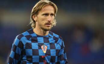 Luika Modric con la Selección de Croacia