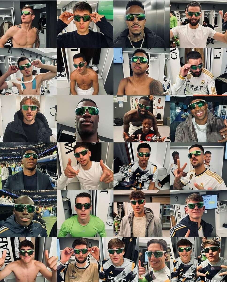 Las gafas de moda en el vestuario del Real Madrid