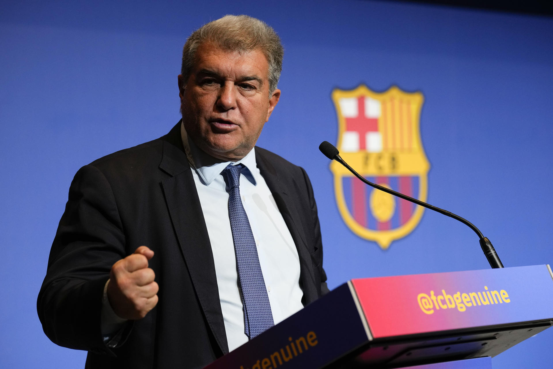 Joan Laporta, presidente del Barça