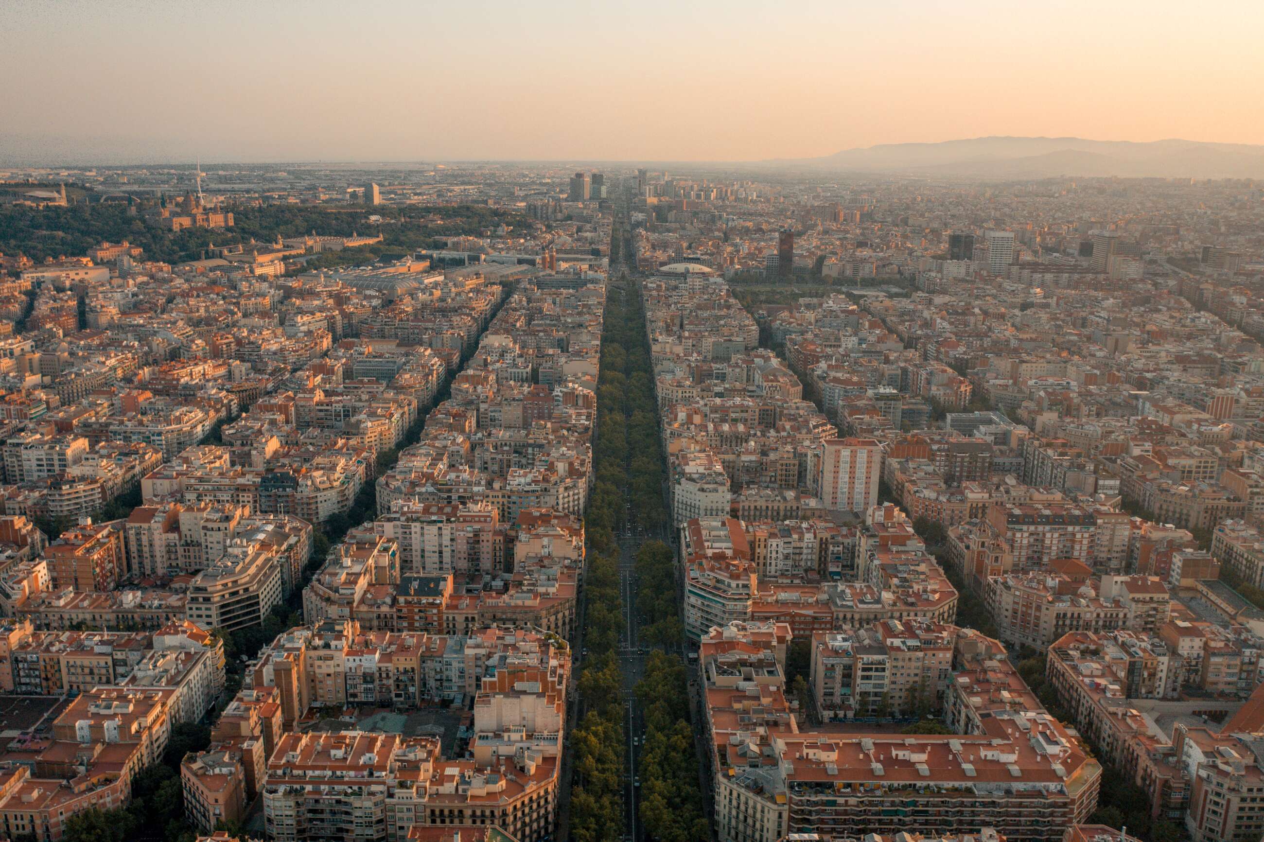 Barcelona al atardecer