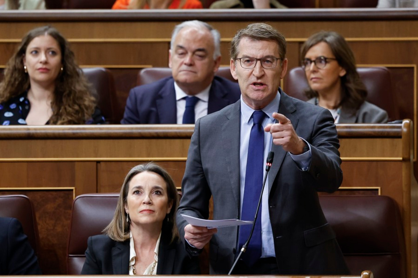 El presidente del PP, Alberto Núñez Feijóo. Foto: EFE.