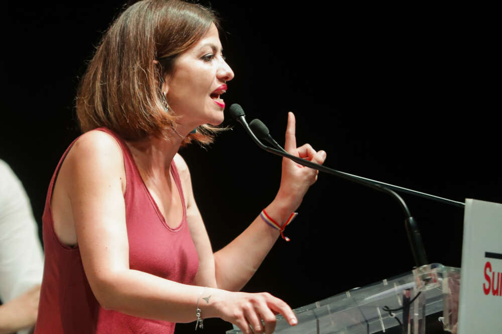 La ministra de Juventud e Infancia y dirigente de Izquierda Unida, Sira Rego. Foto: EFE.