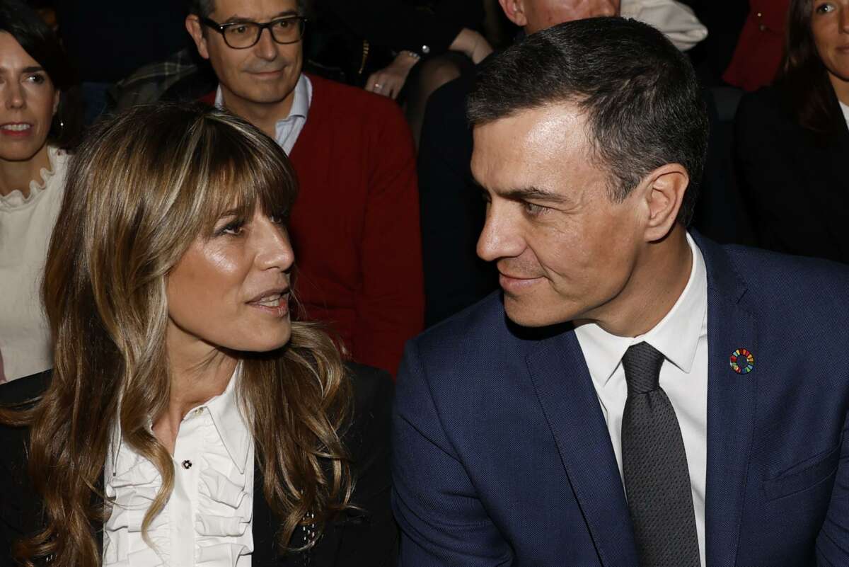 El presidente del Gobierno y su esposa Begoña Gómez. Foto: EFE.