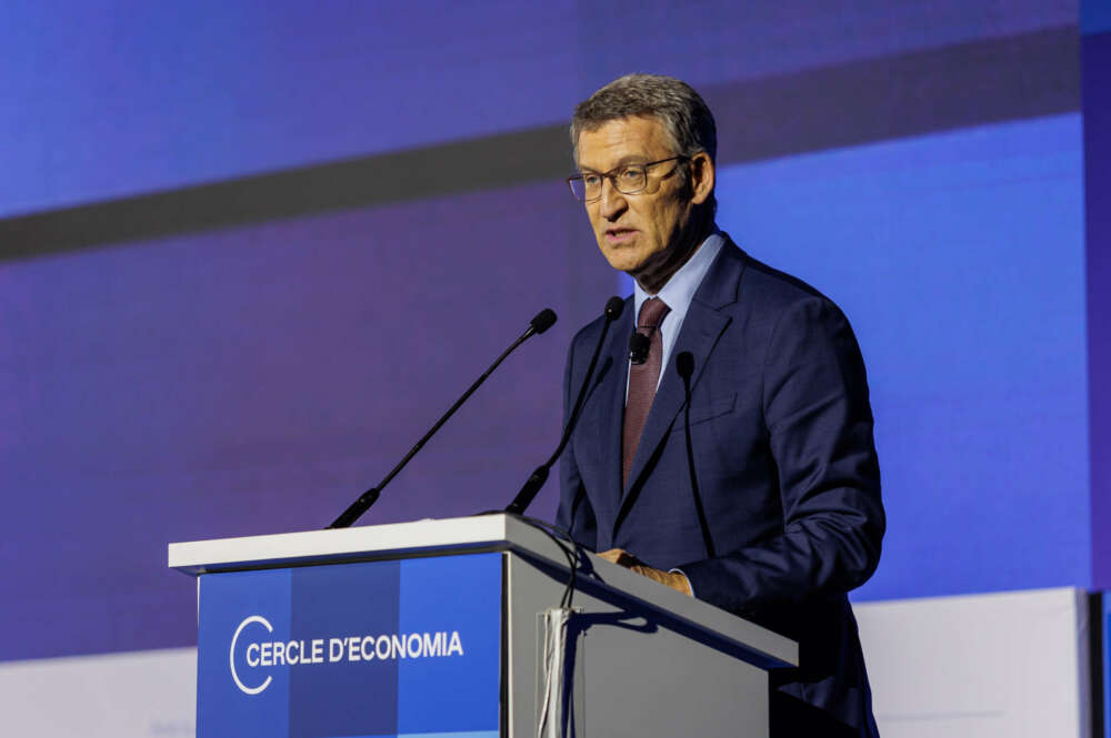 El presidente del PP, Alberto Núñez Feijóo. Foto: Cercle d'Economia.