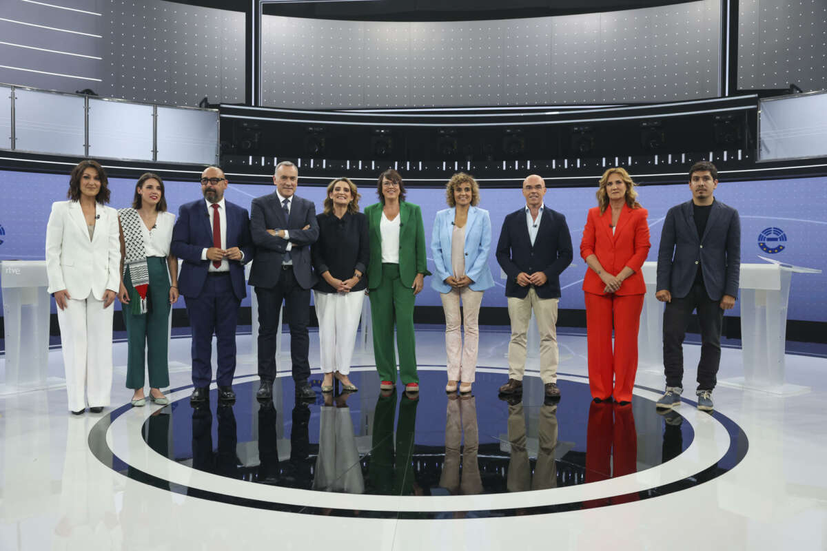 Debate de las elecciones europeas en RTVE. Encuesta. EFE/Kiko Huesca