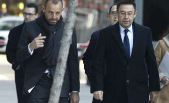 Sandro Rossell y Josep Maria Bartomeu. Eduardo Parra / Europa Press