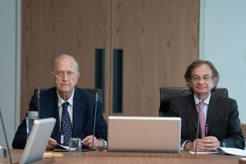 El presidente de Colonial, Juan José Brugera, y el consejero delegado de Colonial, Pere Viñolas. Foto: David Zorrakino/Europa Press