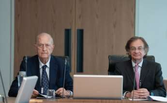 El presidente de Colonial, Juan José Brugera, y el consejero delegado de Colonial, Pere Viñolas. Foto: David Zorrakino/Europa Press