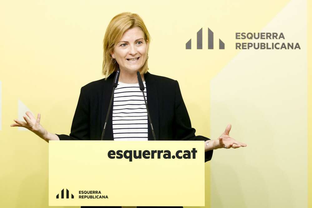 La portavoz de ERC, Raquel Sans. EFE/Quique Garcia