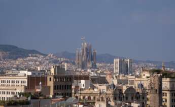 Vista panorámica de Barcelona, con La Basílica de la Sagrada Familia. Foto. David Zorrakino /Europa Press
