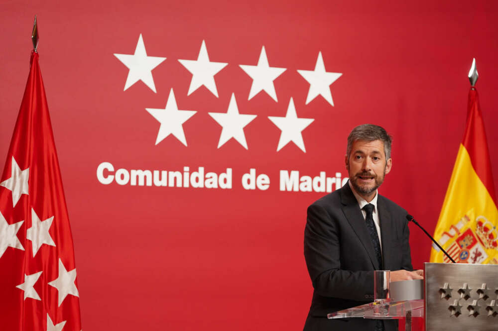 El consejero de Presidencia de la Comunidad de Madrid, Miguel Ángel García