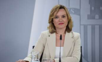 La ministra de educación y portavoz del Gobierno de España, Pilar Alegría, hace declaraciones sobre la financiación de Cataluña
