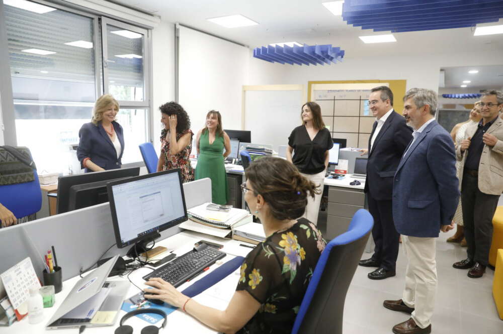 La visita de la delegada del Área de Economía, Innovación y Hacienda del Ayuntamiento de Madrid, Engracia Hidalgo, al Centro Talento & Empresas. Foto: Ayuntamiento de Madrid