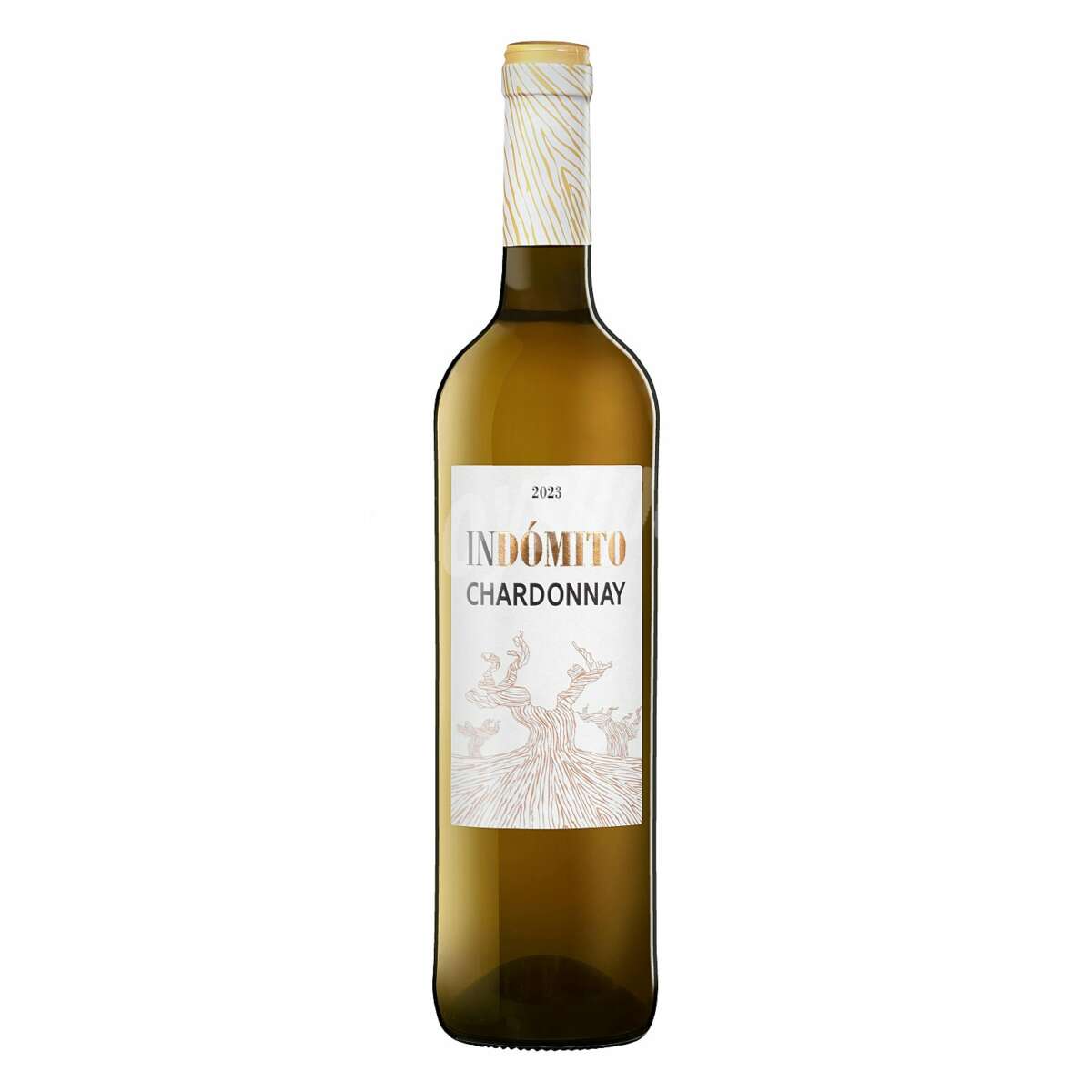 El vino blanco Chardonnay Indómito, disponible en Mercadona.