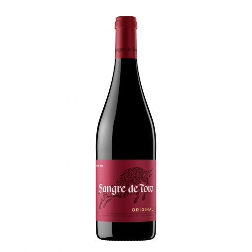 El vino tinto Sangre de Toro, disponible en Carrefour.