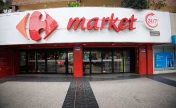 Fachada de un supermercado del Carrefour Market. Foto: Eduardo Parra / Europa Press