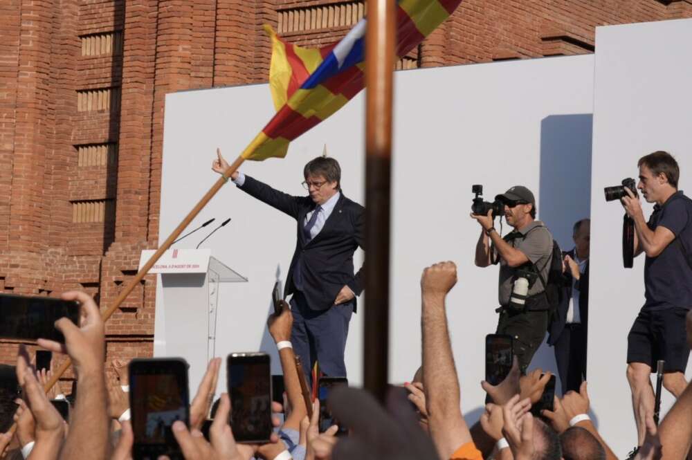 El expresidente de la Generalitat de Catalunya, Carles Puigdemont. Foto: David Zorrakino / Europa Press 08/8/2024