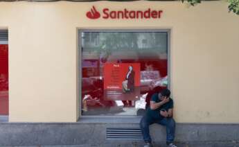 Una oficina del Banco Santander en Madrid. Foto: Eduardo Parra / Europa Press